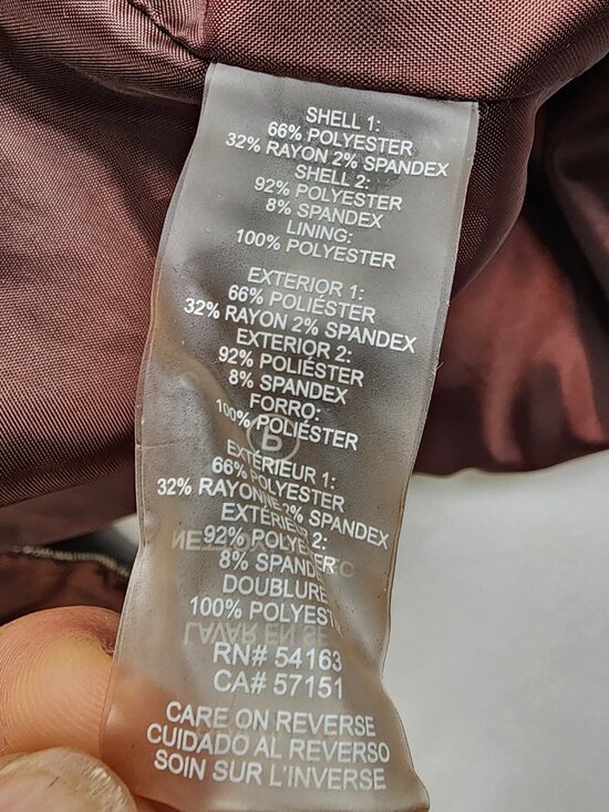 Tommy Hilfiger Women's Blazer Jacket Size 4 Brown Plaid Elbow Patches FLAW - Picture 16 of 16